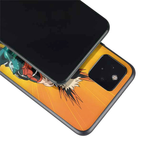 My Hero Academia Deku and Bakugo Season 5 Google Pixel 5a Skin